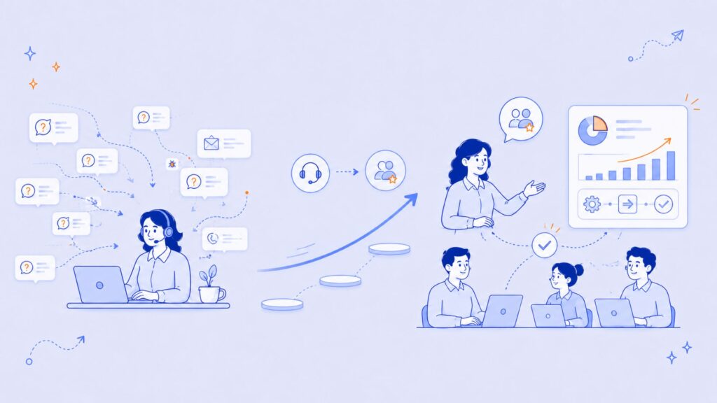 Teamleider van een klantenservice of helpdesk worden.